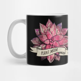Succulents and plants mom, watercolor pink Mug